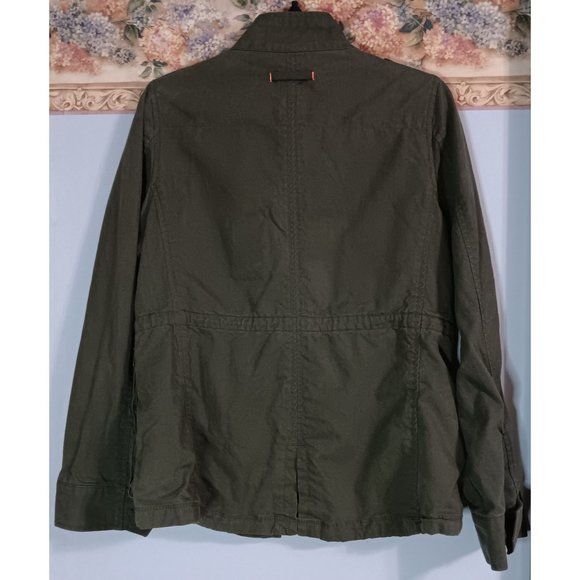 JC Penny Medium Green Utility Cargo Outdoor Boho Classic Peasant Pocket Jacket - Picture 7 of 9